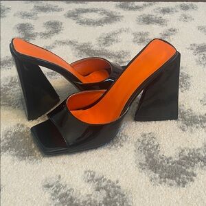 Black Angular Women's Heels
